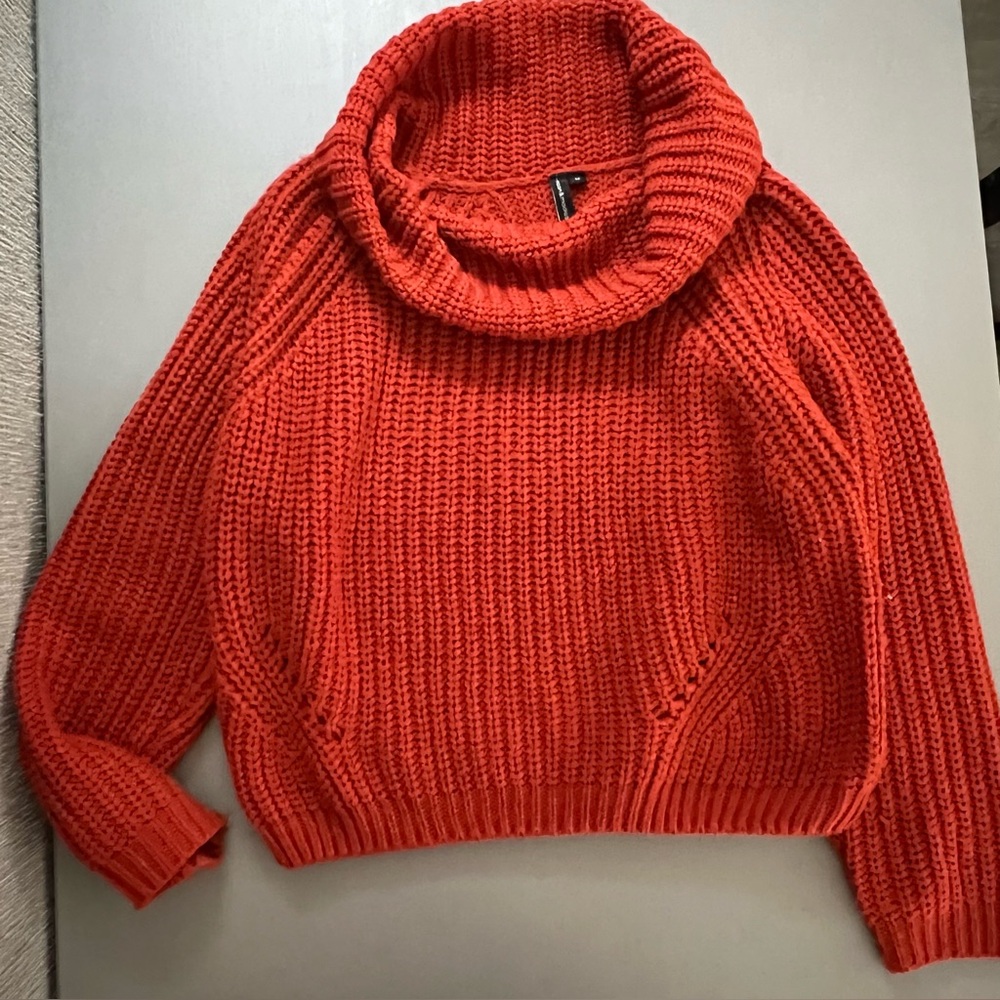 Moon & Madison Reddish Knit Sweater chunky knit with a cowl neck.